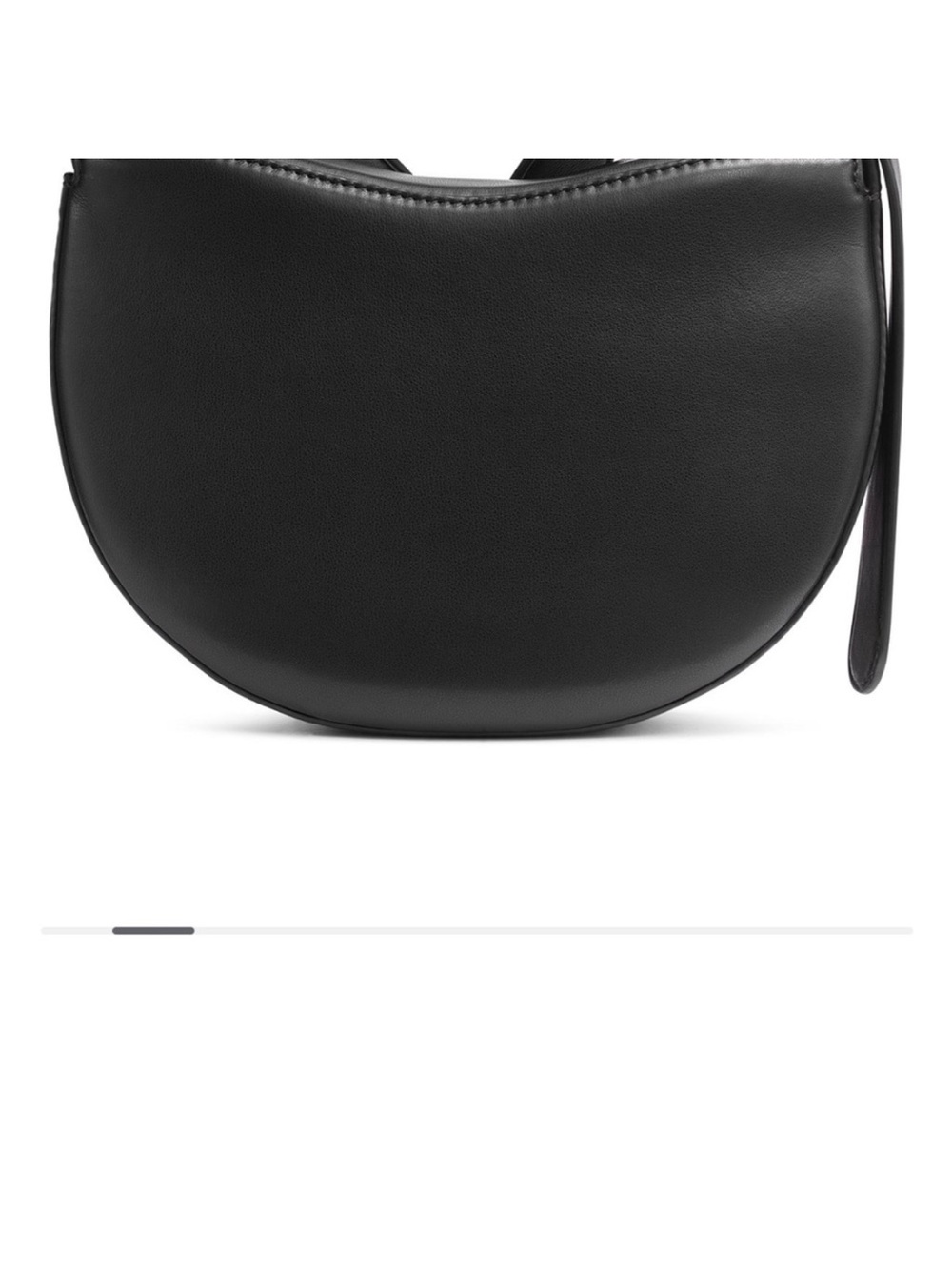 Donna Karan newyork Black Leather Crescent Shoulder /crossbody bag with dust bag - Picture 3 of 14